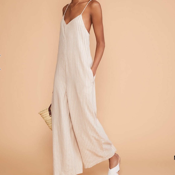 Lou & Grey Pants - Lou & Grey • Wide Leg Linen Jumpsuit